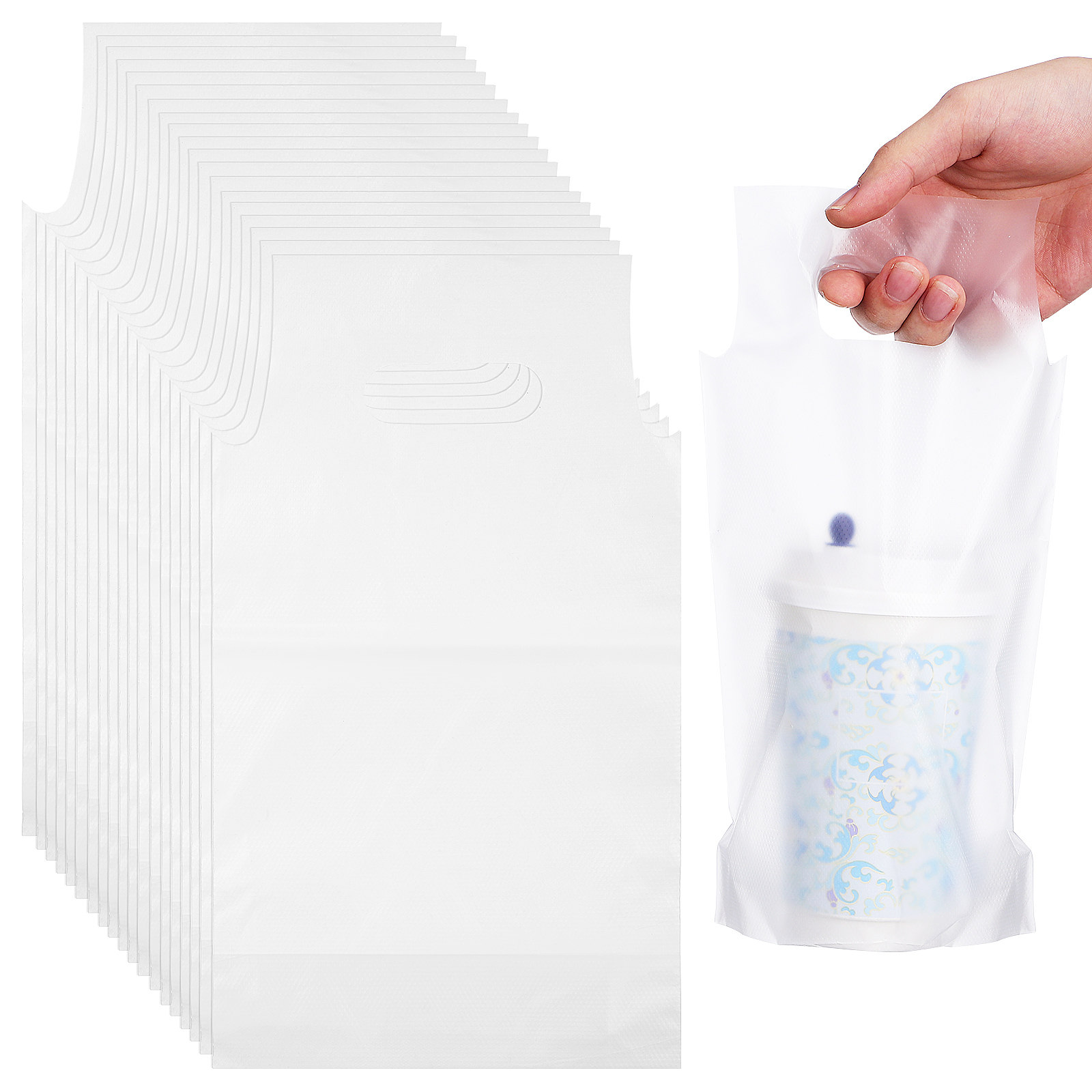 500Pcs Beverage Bags Handle Tr - Coffee Tea Cups review and price