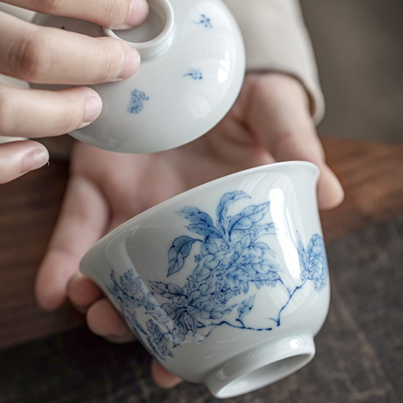 Antique Blue White Porcelain G - Gongfu Tea Set review and price