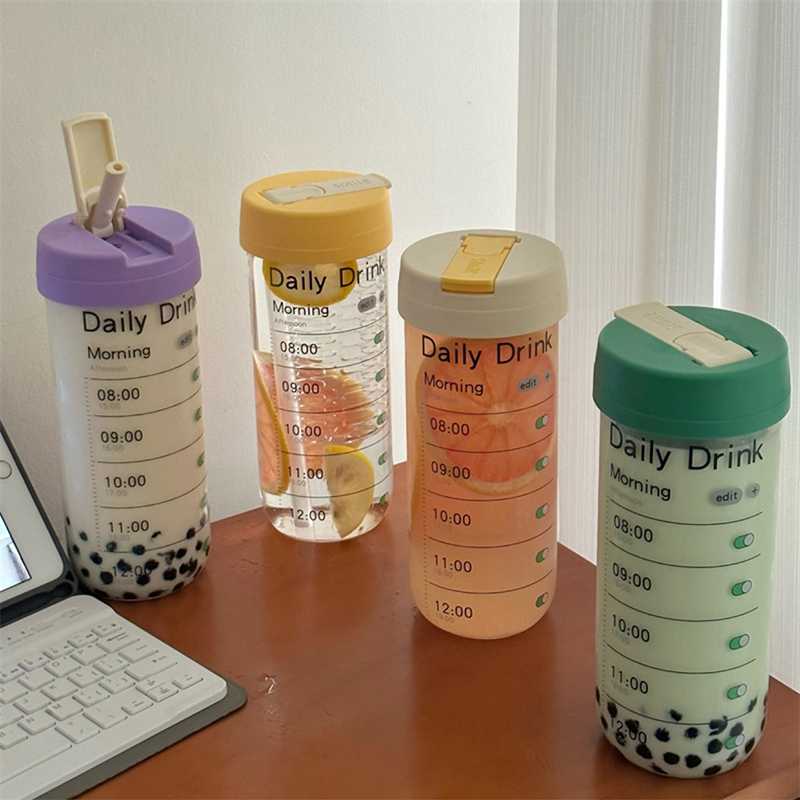 Glass Water Bottle With Time M - Coffee Tea Equipment review and price