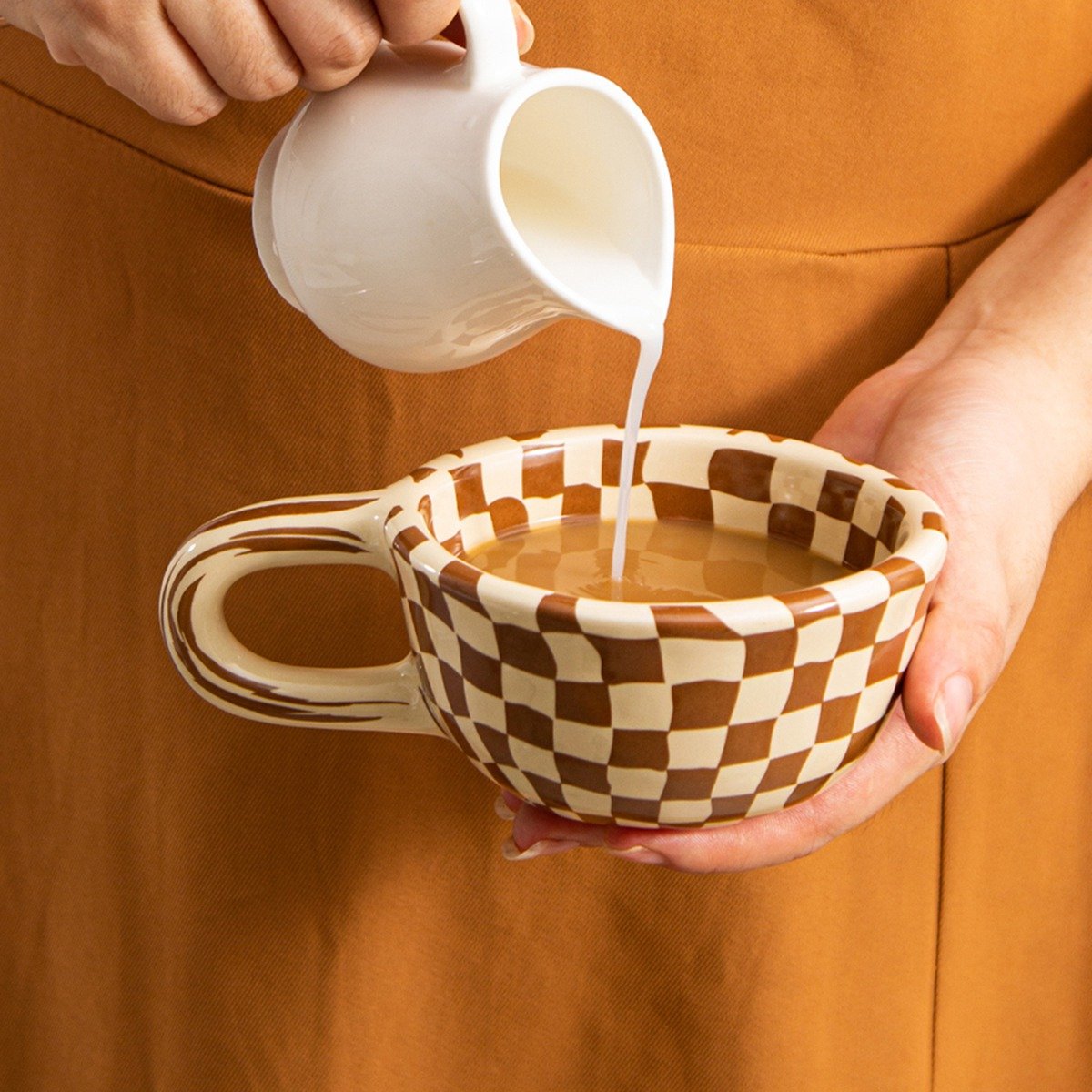 1pc Ceramic Coffee Mug with Wr - Coffee & Tea Maker Machine review and price