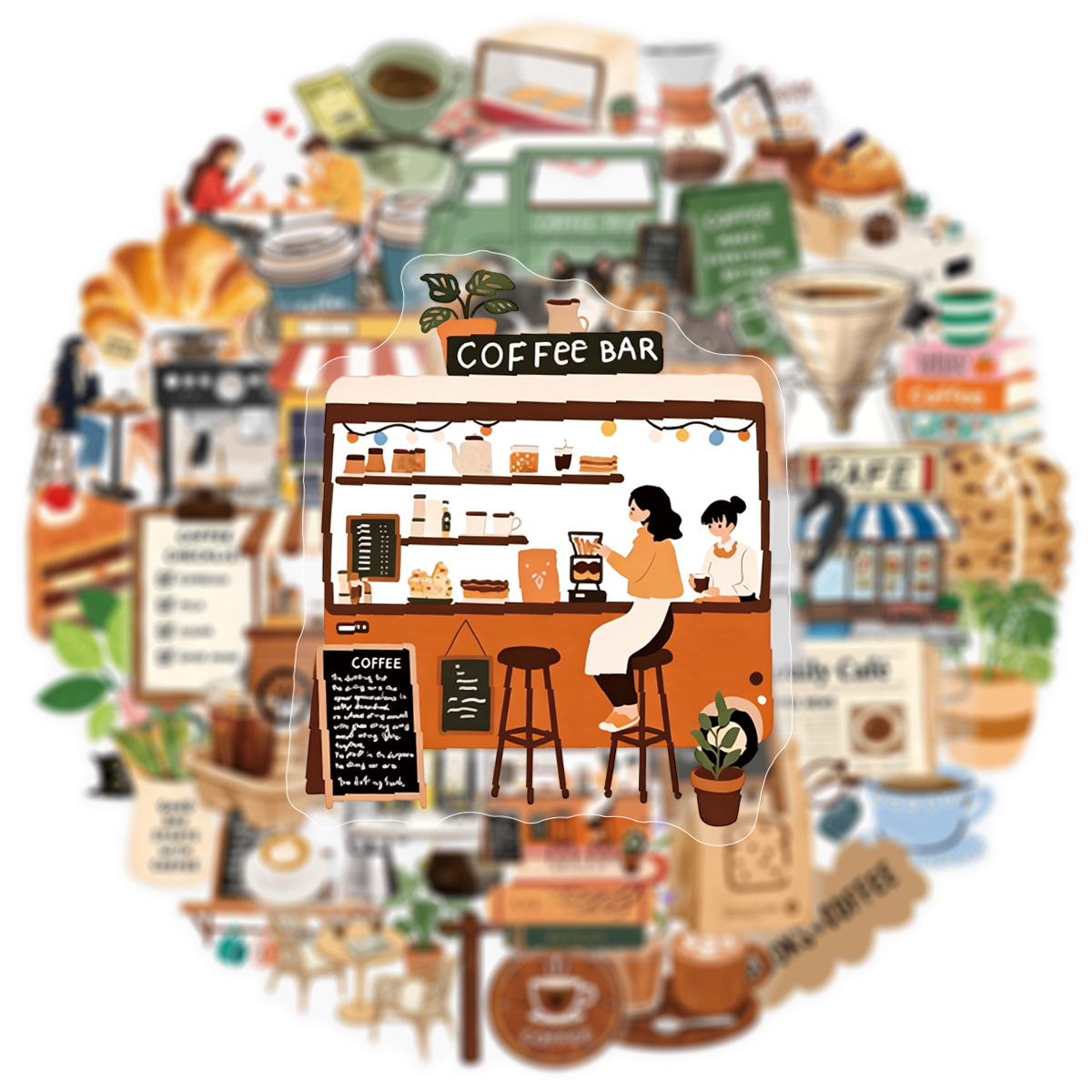 50-Pack Healing Coffee Shop Af - Coffee Tea Journal review and price
