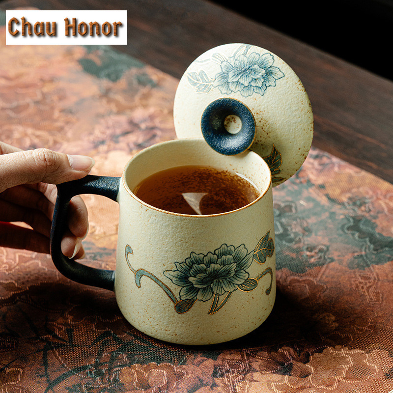 330ml Blue And White Flint Red - Coffee Tea Drawing review and price
