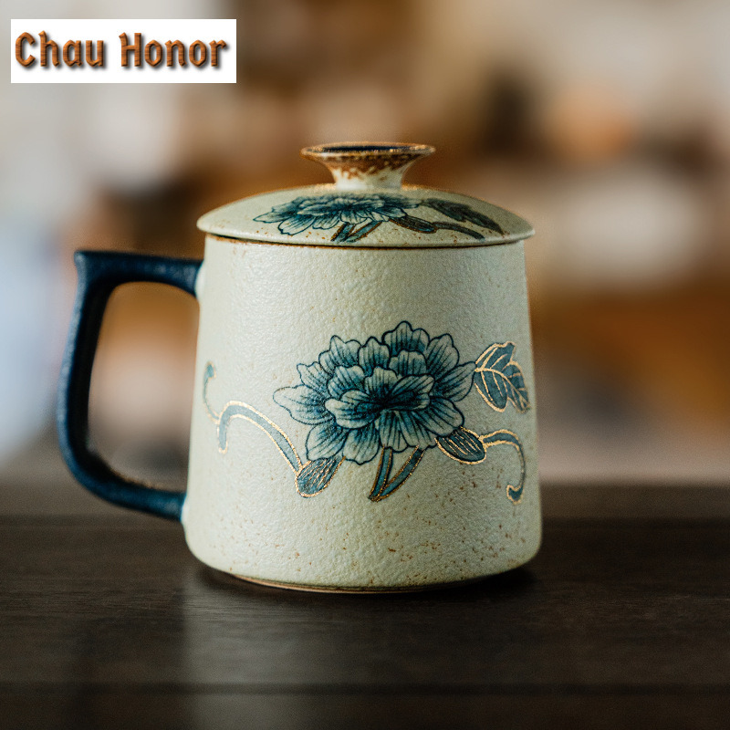 330ml Blue And White Flint Red - Coffee Tea Drawing review and price