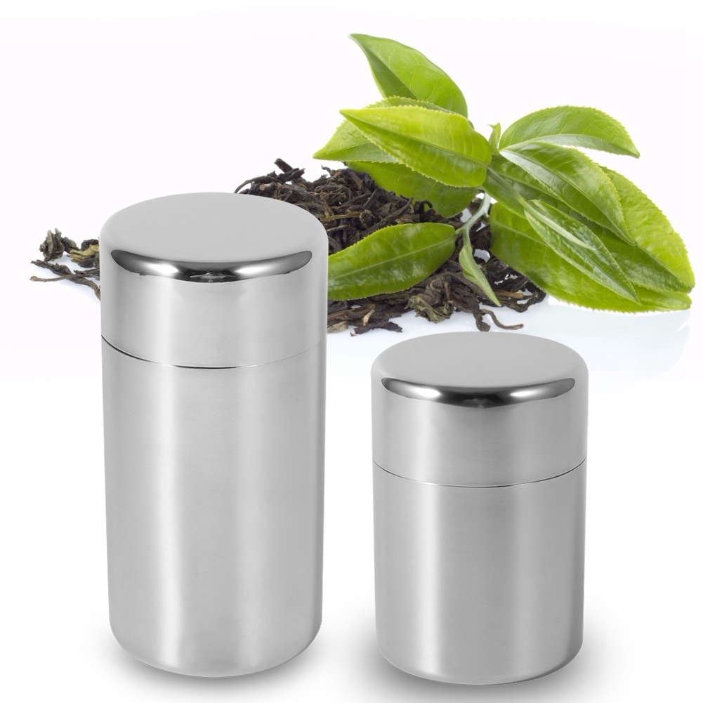 Tea Can Stainless Steel Tea Ti - Canister Coffee Sugar Tea review and price