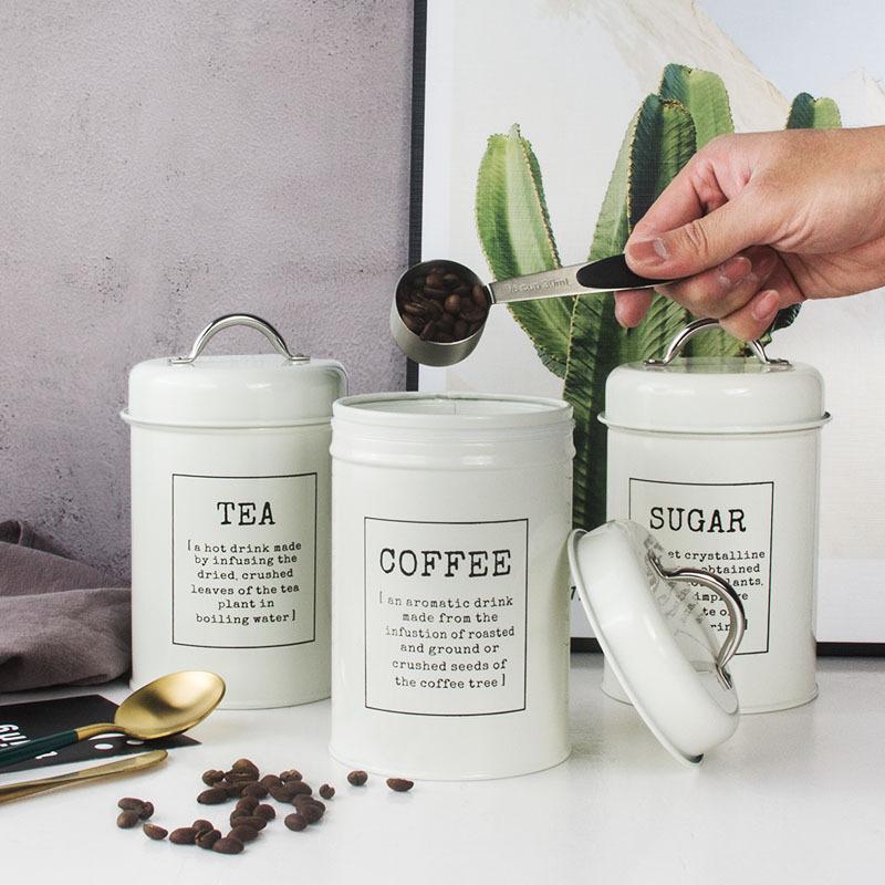 3Pcs Metal Round Kitchen Conta - Canister Coffee Sugar Tea review and price