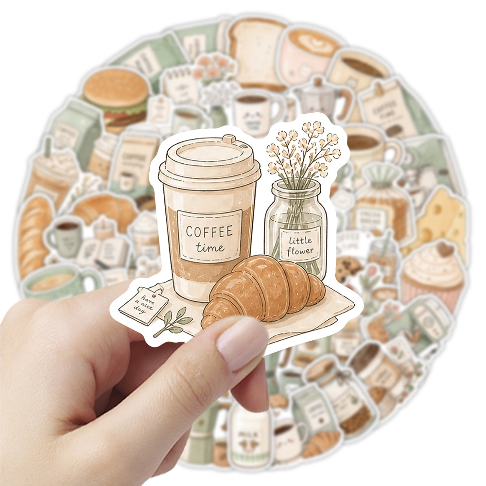 10/30/50pcs Coffee Time Graffi - Coffee Tea Journal review and price