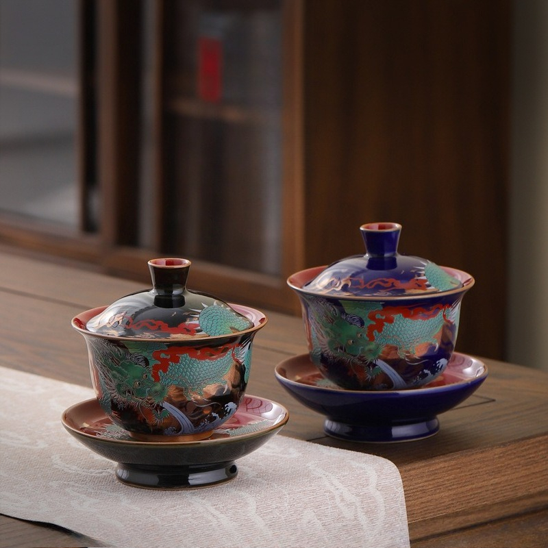Creative Retro Ceramic Gaiwan  - Gongfu Tea Set review and price