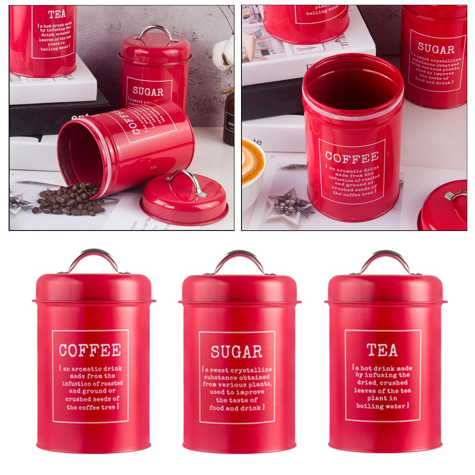 3pcs 1200ml Airtight Kitchen C - Canister Coffee Sugar Tea review and price