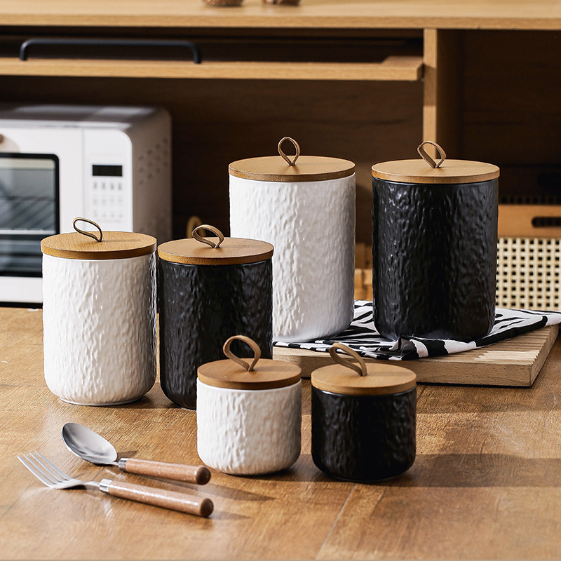 Rock Pattern Ceramic Tea Stora - Canister Coffee Sugar Tea review and price