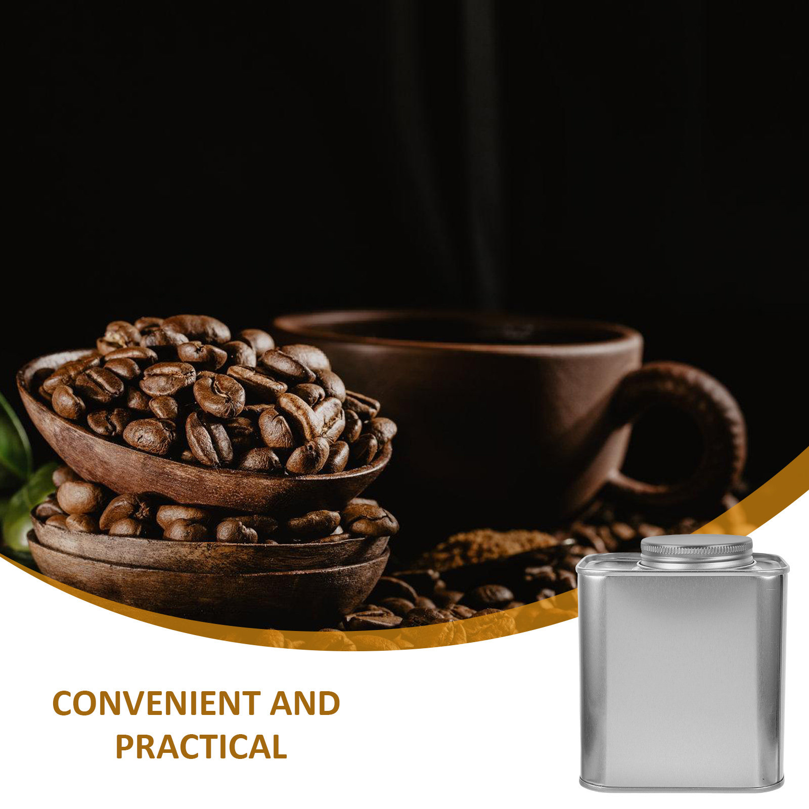 4Pcs Tinplate Canisters for Co - Canister Coffee Sugar Tea review and price