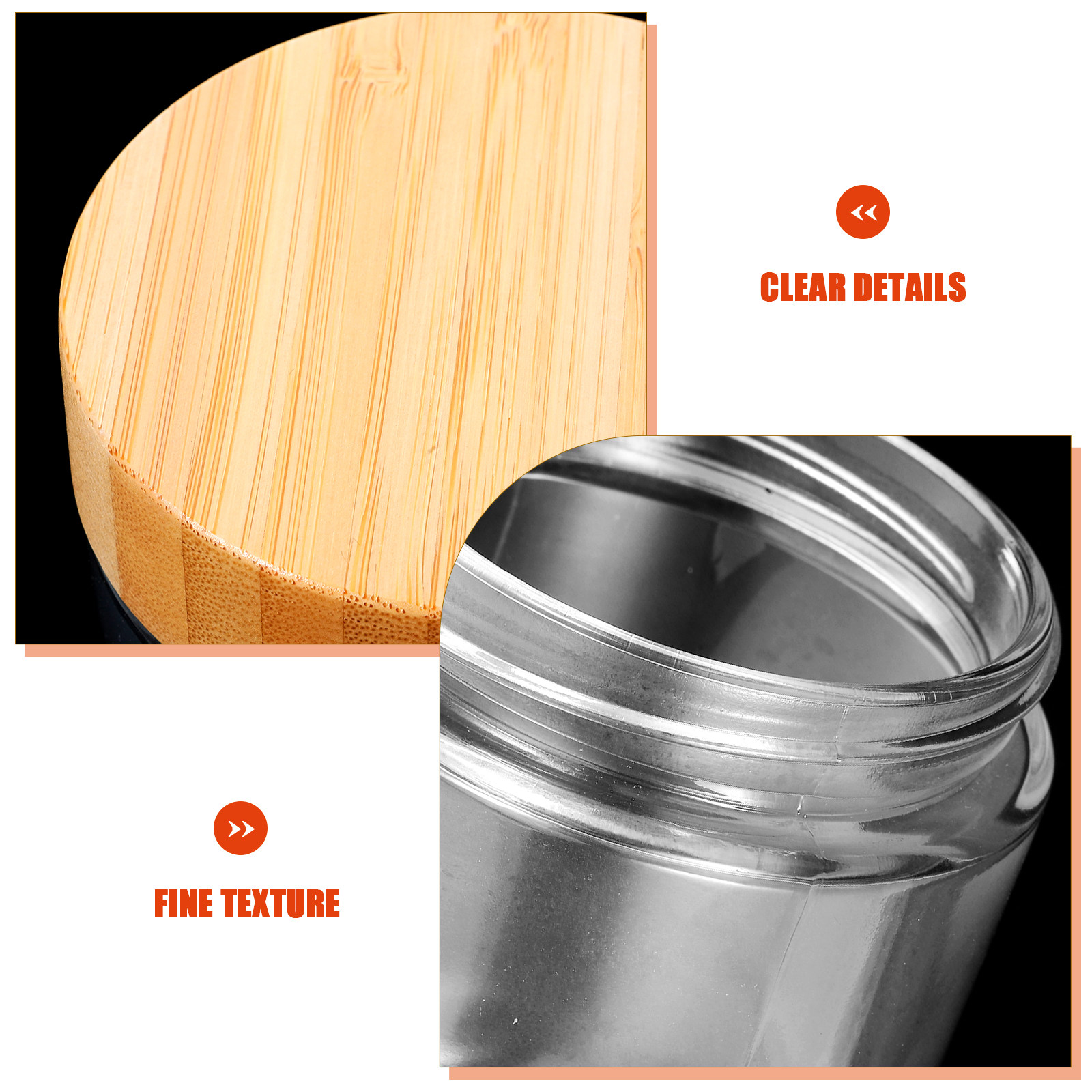 4Pcs Sturdy Glass Canisters wi - Canister Coffee Sugar Tea review and price