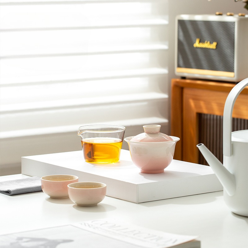 Plant Ash Glaze Gradient Trave - Gongfu Tea Set review and price