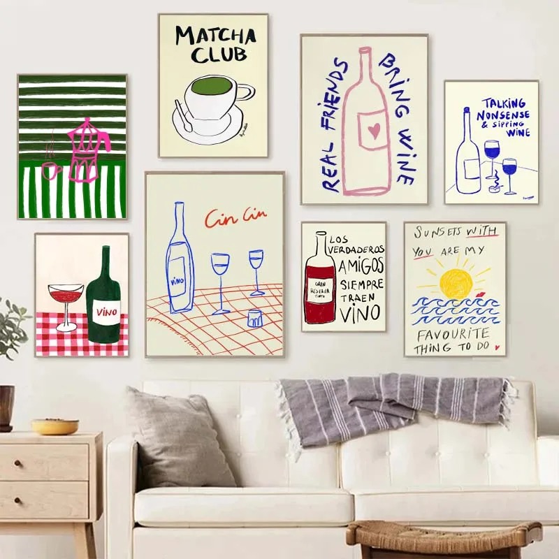 1PC frameless decorative art p - Coffee Tea Drawing review and price