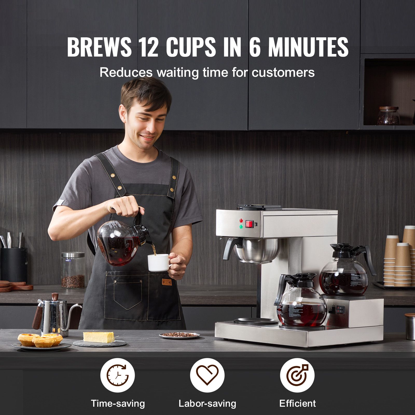 12 Cups Commercial Drip Coffee - Coffee & Tea Maker Machine review and price
