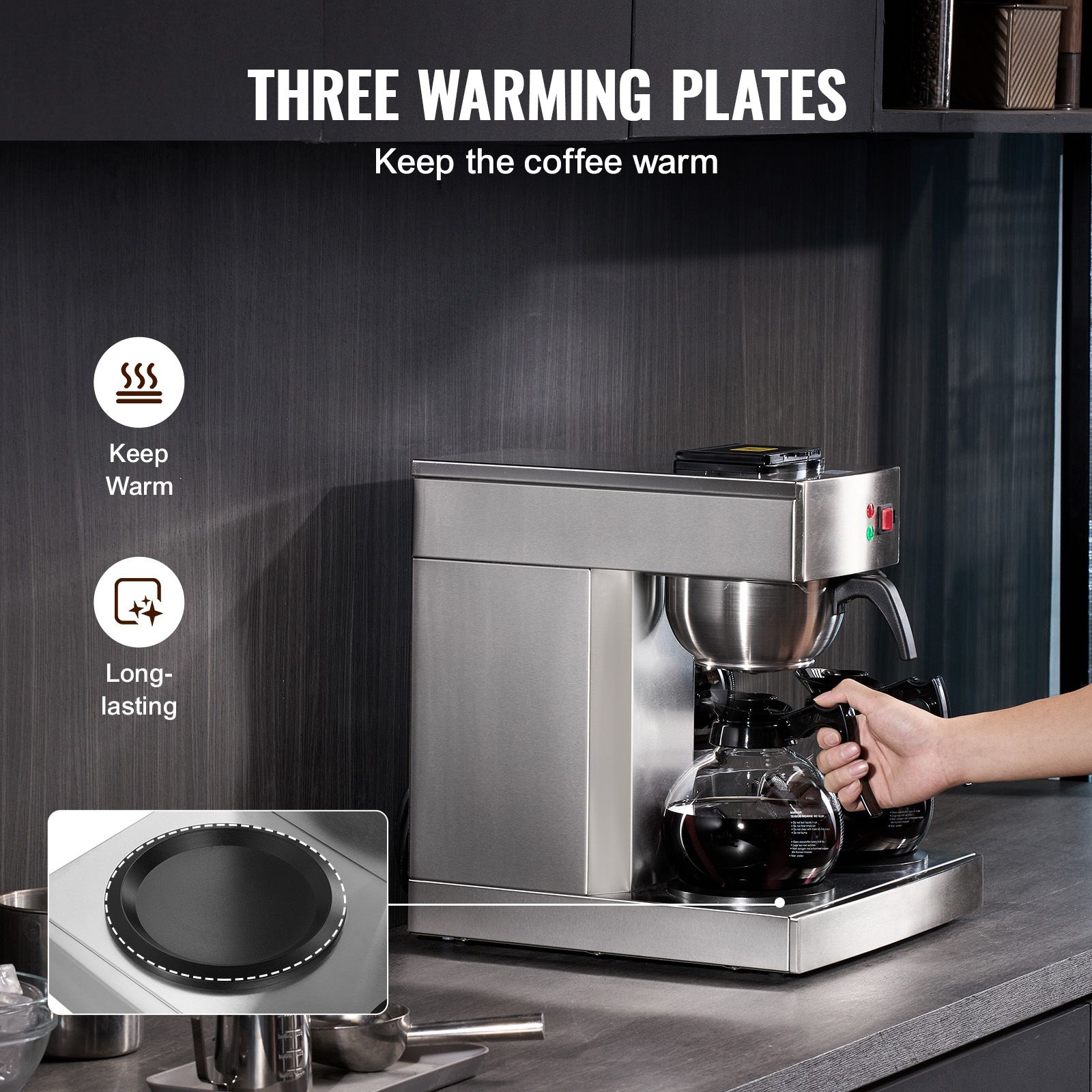 12 Cups Commercial Drip Coffee - Coffee & Tea Maker Machine review and price