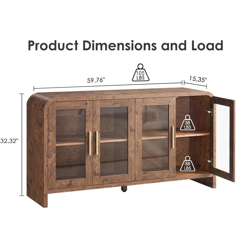 Sideboard Buffet Cabinet with  - Coffee & Tea Maker Machine review and price