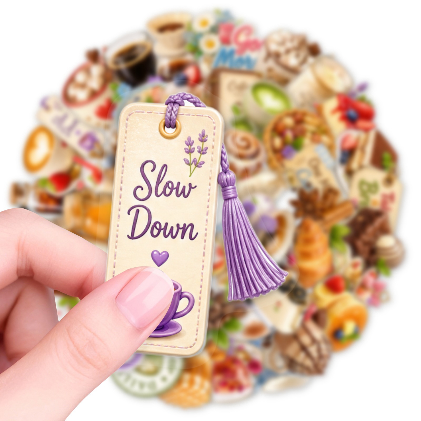 50-Pack Waterproof PET Sticker - Coffee Tea Journal review and price