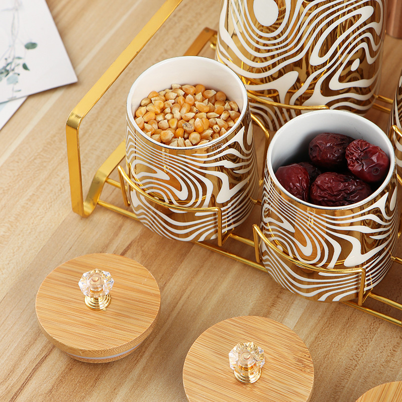 Set of 7 Color Glazed Ceramic  - Canister Coffee Sugar Tea review and price